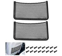 Lot de 2 filets de rangement pour voiture, cadre en plastique ABS, filet de rangement pour téléphone, poches en maille avec vis pour voiture, camping-car, bateau et camping-car (40 x 20 cm)