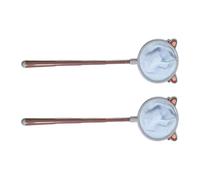 Lot de 2 filets de trempage rétractables pour enfants avec long pour l'extérieur, attrape-papillons, aquariums, crevettes, réservoirs de poisson, filtre extérieur, moustiquaire