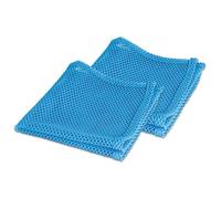 Lot de 2 Filets grattants bleus - Chiffons microfibre tressée