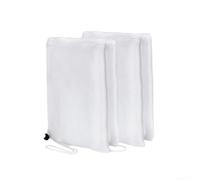 Lot de 2 filets pour plantes en polyéthylène avec cordon de serrage et fermeture éclair pour une utilisation en serre dans la gestion des cultures de légumes, fruits et fleurs (120 x 150 cm)