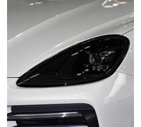 Lot de 2 films de protection anti-rayures en TPU fumé pour phares de voiture Porsche 911 718 Cayenne Panamera Macan Taycan Accessoires à partir de 2011