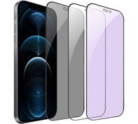 Lot De 2 Films De Protection D'Écran Anti-Lumière Bleue [Anti-Traces De Doigts] Anti-Rayures Couverture Complète 9H En Verre Trempé Film Compatible Avec Les Coques Pour Iphone 11/Xr