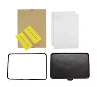 Lot de 2 films de protection d'écran en verre trempé et silicone pour écran TM7 - 2 films de protection transparents anti-rayures avec coque anti-poussière noire