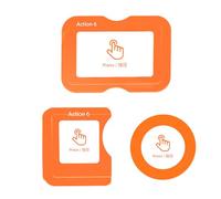 Lot de 2 films de protection d'écran en verre trempé pour DJI Osmo Action 6 HD Transparent Dureté 9H Coque de protection anti-rayures avec outil d'installation pour objectif d'appareil photo et écran