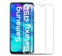Lot de 2 films de protection d'écran en verre trempé pour Samsung Galaxy A50 (transparent) [Ultra transparent] [Dureté 9H] [Cristal transparent]