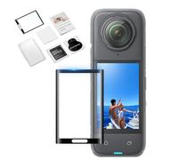 Lot de 2 films de protection d'écran pour Insta 360 X5/X4 - En verre trempé - Pour appareil photo Insta360 X4 - Dureté 9H - Résistant aux rayures, aux chocs et à la haute résolution