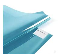 Lot de 2 films de protection laser, bleu ciel, matériau PET de qualité optique, 100 mm x 100 mm, blocage UV et IR, haute transmission de la lumière, protection intégrale, installation facile