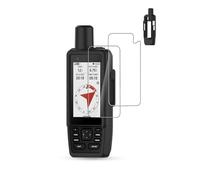 Lot de 2 films de protection pour Garmin, GPSMAP H1i Plus, daunke 2 films de protection d'écran + coque de protection en silicone, résistant aux chocs et aux vibrations, noir