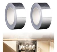 Lot de 2 films pare-vapeur pour lave-vaisselle, 695 x 75 mm, film de protection thermique pour plan de travail, film de frein à la vapeur en aluminium, compatible avec les marques Beko, Whirlpool et