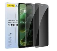 Lot de 2 films protecteurs d'écran anti-espion en verre trempé pour Motorola Moto G35, reconnaissance d'empreintes digitales, dureté 9H, anti-rayures, anti-traces de doigts