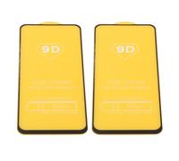 Lot de 2 films protecteurs d'écran en verre trempé avec couverture complète 9D bords arqués anti-rayures et sans bulles d'air pour téléphone portable (type 1 pour Note10s)