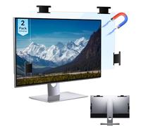 Lot de 2 films protecteurs d'écran magnétiques pour ordinateur de 68,6 cm à suspendre 16:9 à la lumière bleue pour moniteur de 68,6 cm, amovible, anti-reflets, anti-UV, filtre incurvé de blocage de