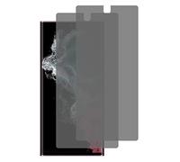 Lot de 2 films protecteurs d'écran souples pour Samsung Galaxy S22 Ultra 5G - Anti-espion - Film protecteur d'écran souple 9H (pas en verre trempé)