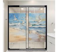 Lot de 2 films teintés pour fenêtre d'oiseaux de mer - Sans colle - Pour décoration d'intérieur - 45 x 60 cm