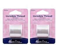 Lot de 2 fils invisibles Hemline de 200 m, transparent GetInStyle Shop