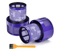 Lot de 2 Filtre pour Aspirateur Dyson V10 SV12, Cyclone Series Absolute Animal Motorhead Total Clean, Lavables et Réutilisables, Remplace la Pièce V10# 969082-01, Pas pour V10 Slim