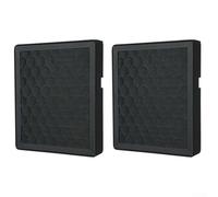 Lot de 2 filtres à air à charbon actif de rechange pour Bambu Lab H2D pour imprimante 3D - Couche de tissu soufflé par fusion - Capture les particules et les COV - Noir - 150 x 175 x 25 mm - Facile à
