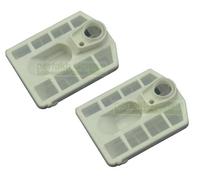 Lot de 2 filtres à air compatibles avec tronçonneuse Florabest Atika Top Craft Ikra Powermat