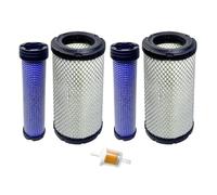 Lot de 2 filtres à air pour Kawasaki 11013-7044 et 11013-7045 intérieur et extérieur, compatible avec Donaldson P821575 et P822858, Kohler 25-083-01-S M131802 M131803