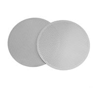 Lot de 2 filtres à café en acier inoxydable de 61 mm, accessoires essentiels pour les utilisateurs AeroPress, filtres à mailles efficaces pour une meilleure infusion du café (A)