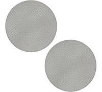 Lot de 2 filets à café réutilisables de 51 mm, 1,7 mm d'épaisseur, pour porte-filtre à café expresso (51 mm, 100 μm)