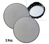 Lot de 2 filtres à café réutilisables pour Aeropress en acier inoxydable 304, faciles à nettoyer, brassage riche