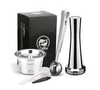 Lot de 2 filtres à capsules de café en acier inoxydable compatibles avec les machines à expresso Verismo K-fee, prend en charge l'extraction d'huile de café riche et de graisse