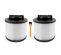Lot de 2 filtres à cartouche de rechange pour aspirateurs DEWALT DXVC4001 de 12,7 à 17,7 litres, compatibles avec DeWalt DXV04T, DXV05P, DXV05S, DXV08S, DXV06G (filtre standard)