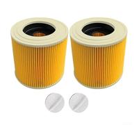 Lot de 2 filtres à cartouche pour Karcher WD 2500 M WD 3200 AF 6.414-552.0 compatibles avec accessoires d'aspirateur