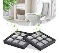 Lot de 2 filtres à charbon actif, compatibles avec les filtres à charbon actif pour Geberit Balena 8000 et AquaClean 8000plus, remplacement idéal