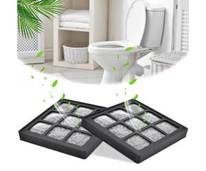 Lot de 2 filtres à charbon actif, compatibles avec les filtres à charbon actif pour Geberit Balena 8000 et AquaClean 8000plus, remplacement idéal