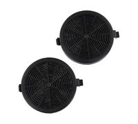 Lot de 2 filtres à charbon actif pour hotte, 114 x 114 x 20 mm, performance durable pour une gestion efficace des odeurs