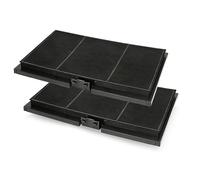 Lot de 2 filtres à charbon actif pour hottes Bosch DSZ4551, Siemens LZ45510, 11025805/11008080, 17006837, Neff Z54TC01X0, Constructa CZ5145X5, Junker JZ5145X5