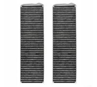 Lot de 2 filtres à charbon actif pour systèmes BAKFS et Pure Puakf de recirculation avec couche d'élimination de la graisse pour le contrôle des odeurs d'extracteur d'air descendant