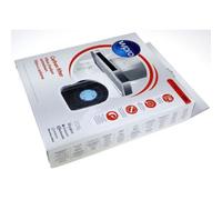 Lot de 2 filtres à charbon actif Wpro TYPE 200 (18 x 20 x 4,8 cm) pour hotte Ikea - Bauknecht - Whirlpool - Hotpoint