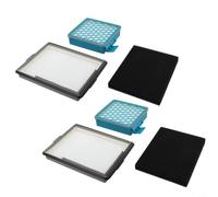 Lot de 2 filtres à charbon de rechange pour Miele pour série Boost CX1, y compris les modèles PowerLine 11639240 11639250 SF HY 60 CX FSF