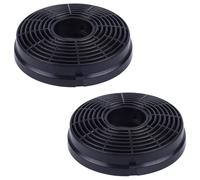 Lot de 2 filtres à charbon pour hotte aspirante compatibles avec Respekta Lamona HJA2480 HJA2908 LAM2401, filtres de rechange pour hotte aspirante, faciles à installer, 105 x 22 mm