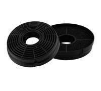 Lot de 2 filtres à charbon pour hottes de cuisinière compatibles avec Respekta Lamona HJA2480 HJA2908 LAM2401 Filtres à charbon de carbone recirculation de rechange pour extracteur d'air d'air rond