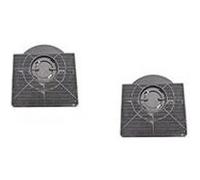 Lot de 2 filtres à charbon type 303 (21,5 x 21 x 4 cm) pour hotte - indesit - beko - gorenje - smeg - whirlpool