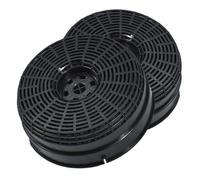 Lot de 2 filtres à charbon type 58 AKB000/1 142X48 mm Hotte 484000008782, C00308179 INDESIT, ARISTON HOTPOINT, WHIRLPOOL, SAUTER,