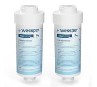 Lot de 2 Filtres à Douche Remplaçable Wessper - Blanc - Élimine Chlore Métaux Lourds Bactéries - Assemblage facile sans outils