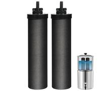 Lot de 2 filtres à eau certifiés NSF/ANSI 42 et 372, de rechange pour filtres à éléments de purification Berkey BB9-2, compatibles avec le système de filtre à gravité Berkey, voyage, large, Royal,
