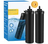 Lot de 2 filtres à eau de rechange compatibles avec le système de filtre à eau Berkey BB9-2 compatible avec Berkey Big, Light, Imperial, Travel Crown, Royal Series
