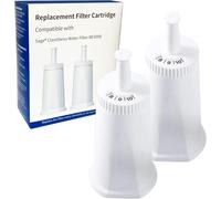 Lot de 2 filtres à eau de rechange pour machine à café expresso Breville Sage Oracle Touch, Barista, Claro Swiss, BES008, Bes920, BES878, BES880, BES980, BES990, pièce #BES008WHT0NUC1