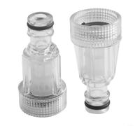 Lot de 2 filtres à eau de rechange pour nettoyeurs haute pression série K2, pression maximale de 175 psi, température maximale de 60 °C, 3 cm de diamètre, filtre de nettoyage de voiture en plastique