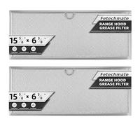 Lot de 2 filtres à graisse 71002111 pour hotte Jenn-air de gamme Downdraft Range 39,5 x 16,5 cm - Filtre à graisse en maille d'aluminium de rechange 580029 715290 WP71002111 Y715290