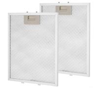 Lot de 2 filtres à graisse pour hotte aspirante - 320 x 260 mm - En maille métallique - Pour extracteur d'air de cuisine