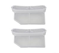Lot de 2 filtres à peluches 752387 pour Siemens iQ700 pour sèche-linge isensoric - Pièce de rechange compatible avec avantixx pour logixx Series 6 8 - Blanc