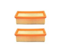Lot de 2 filtres à plis plats Trade-Shop - Compatible avec Kärcher 2000E 2000TE 3500 3500E 3501 3501E - Remplace 6.904-068.0 6.904-156.0