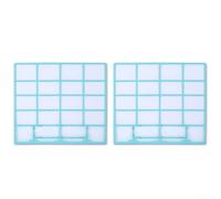 Lot de 2 filtres à poussière pour climatisation intérieure, filtres en maille pour grille d'aération (37,5 x 33 cm)